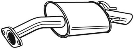 Глушник вихлопних газів (кінцевий) WALKER 22724