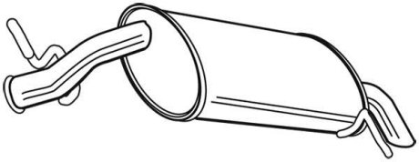 Глушитель выхлопных газов конечный WALKER 23017