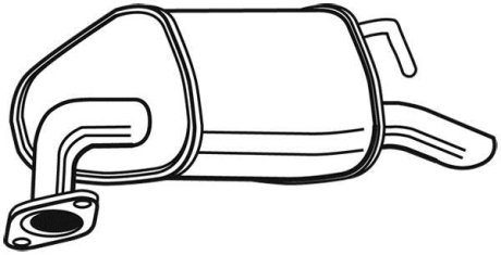 Глушитель выхлопных газов конечный WALKER 23080