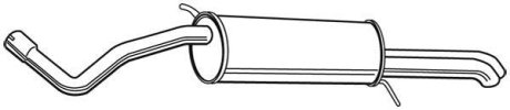 Глушник вихлопних газів (кінцевий) WALKER 23345