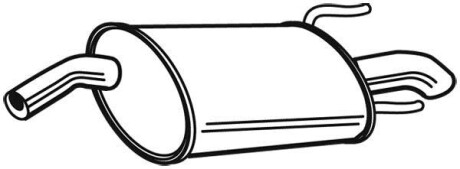 Глушитель выхлопных газов конечный WALKER 23601