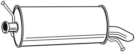 Глушник випускної системи задн (Виділений, довжина: 850мм) CITROEN C5 I 1.8/2.0 03.01-08.04 WALKER 71185