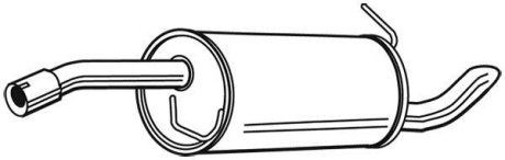 Глушник вихлопних газів (кінцевий) WALKER 71398