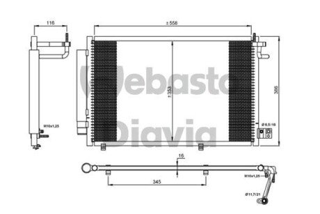 Конденсатор, кондиционер WEBASTO 82D0226269MA