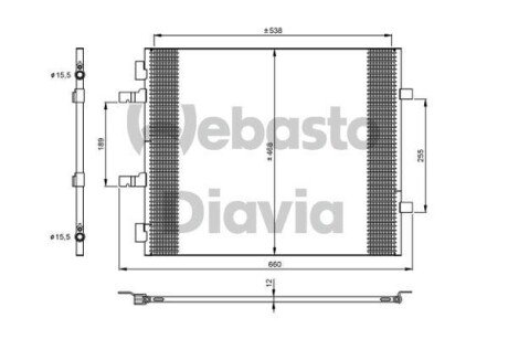 Конденсатор, кондиционер WEBASTO 82D0226274MA