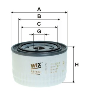 Фільтр оливи Renault Trucks WIX FILTERS 92165E