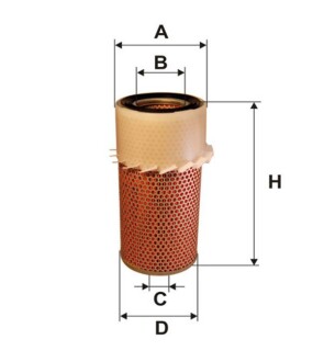 Фільтр повітря Hyundai H 150, H 200 WIX FILTERS WA6111