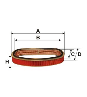 Фільтр повітря Honda Accord IV (90-93); Rover Dolomite WIX FILTERS WA6489