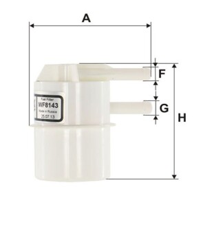 Фільтр паливний Mitsubishi WIX FILTERS WF8143