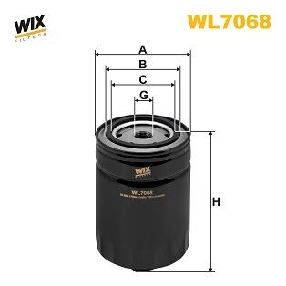 Фільтр оливи WIX FILTERS WL7068