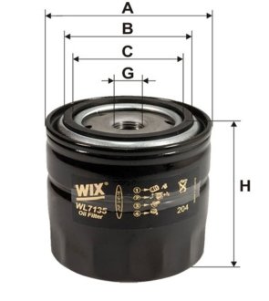 Фільтр оливний WIX FILTERS WL7135