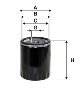 Фільтр оливи Alfa Romeo 145, 146, 164, 33; Fiat 127, Fiorino, Panda; Innocenti Koral; WIX FILTERS WL7138
