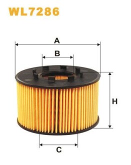 Фільтр оливи WIX FILTERS WL7286