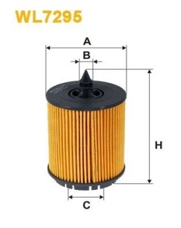 Фільтр масляний, 2,0/2,2/2,4L WIX FILTERS WL7295WIX