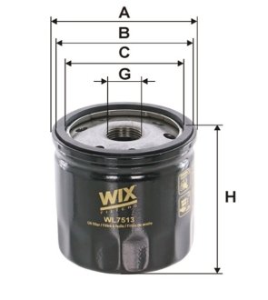 Фільтр оливи WIX FILTERS WL7513