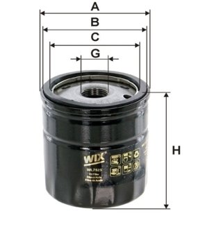 Фильтр масла WIX FILTERS WL7525