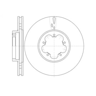 Гальмівний диск перед. Transit V347 06- (300mm) WOKING D61022.10