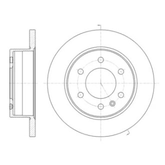 Гальмівний диск задн. Crafter/W906/W907/W910 (06-21) WOKING D61035.00