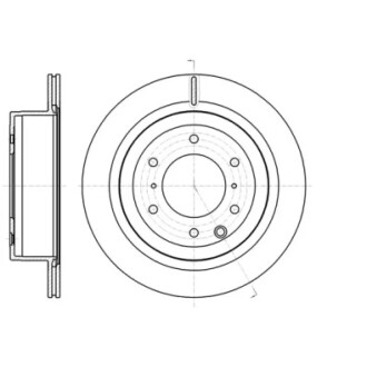 Гальмівний диск задн. Pajero/Montero/Shogun 06- WOKING D61099.10