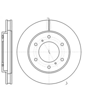Гальмівний диск перед Pajero/L 200 05- (294x28) WOKING D61118.10