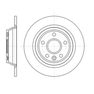 Диск тормозной задний (кратно 2) (Remsa) Ford Mondeo IV Galaxy S-max 07> / RR Evogue WOKING D61167.00