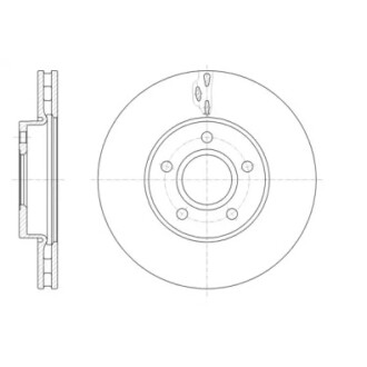 Диск тормозной передний (кратно 2) (Remsa) Ford Focus III C-max II Grand C-max I WOKING D61560.10