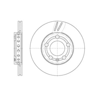 Гальмівний диск перед. Fabia/Fox/Polo (03-21) WOKING D6709.10