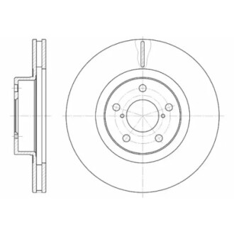 Диск тормозной передний (кратно 2) (Remsa) Subaru Forester 02> 08> Impreza 00> 08> Legasy 03> 09> WOKING D6715.10