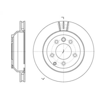 Диск тормозной задний (Remsa) VAG Cayenne I II / Touareg I II / Q7 I (D6971.10) WOKING D697110