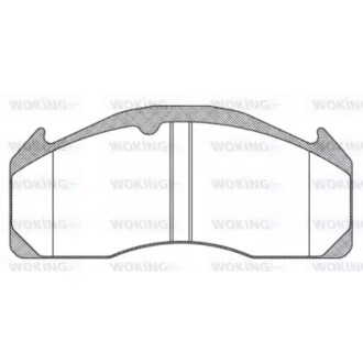 Гальмівна колодка дискова на вантажні автомобілі (JSA 11333.10) WOKING JSA11333.10