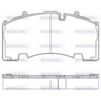 Гальмівна колодка дискова на вантажні автомобілі (JSA 14553.10) WOKING JSA14553.10