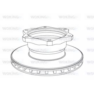 Гальмівний диск WOKING NSA1058.20