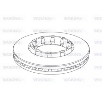 Гальмівний диск WOKING NSA1152.20