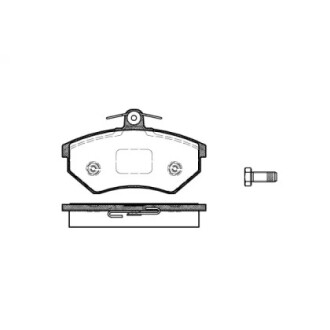 Колодки тормозные диск. перед. (Remsa) Chery Amulet 1.3 03-10,Chery Amulet 1.5 03-10 WOKING P0343.40