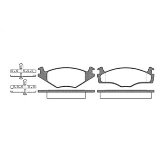 Колодки тормозные передние дисковые WOKING P0713.10