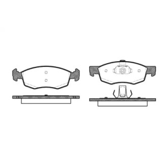 Гальмівні колодки пер. Doblo 01-05 (ATE)(151.3x52.5x18) WOKING P0723.30