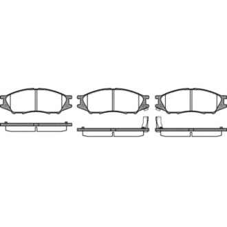 Гальмівні колодки пер. Almera (06-21) WOKING P10233.02