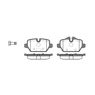 Колодки тормозные диск. задн. (Remsa) BMW 1e81 1e87 1.6i 2.0i 2.0d (03-13), 3e90 1.6i 2.0i 2.0d (05-12) WOKING P10323.00 (фото 1)