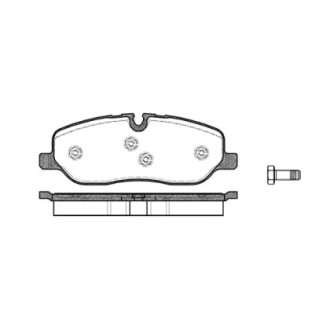 Колодки тормозные диск. перед. (Remsa) Range Rover III 04> / RR Sport 06> / Discovery III (P10583.00) WOKING P1058300