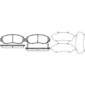 Колодки тормозные диск. перед. (Remsa) Honda CR-V 07> 12> WOKING P10713.12