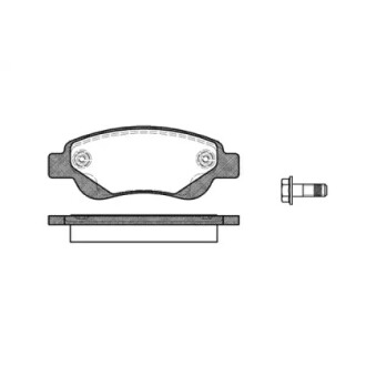 Колодки тормозные диск. перед. (Remsa) PSA C1 I II / 107 05>14, 108 14> / Toyota Aygo 05> 14> Bosch ver. WOKING P10773.00