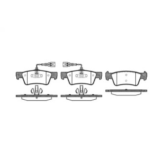 Колодки тормозные диск. задн. (Remsa) VW T5 ATE ver. (P10873.02) WOKING P1087302