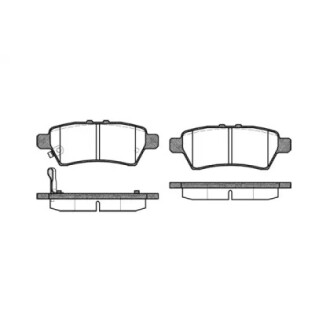 Колодки тормозные диск. задн. (Remsa) Nissan Navarra Pathfinder 05> (P10883.01) WOKING P1088301 (фото 1)