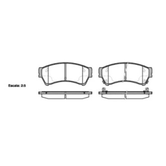 Комплект тормозных колодок, дисковый механизм WOKING P10963.02