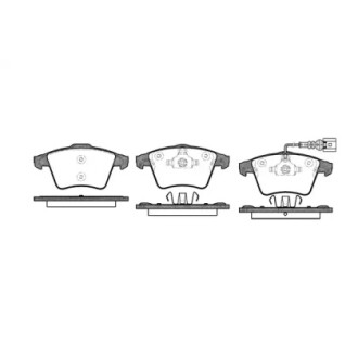 Колодки тормозные диск. перед. (Remsa) VW T5 ATE ver. (P11453.01) WOKING P1145301