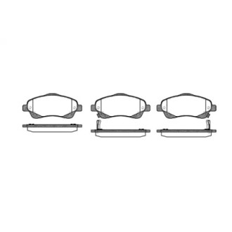 Колодки тормозные диск. перед. (Remsa) Toyota Avensis 1.6 03-08,Toyota Avensis 1.8 03-08 WOKING P11463.02