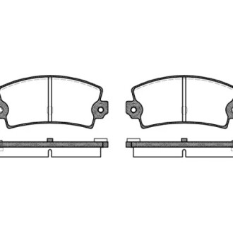 Гальмівні колодки WOKING P121336