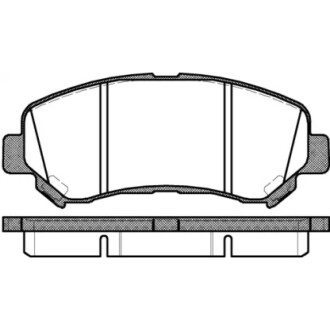 Колодки тормозные диск. перед. (Remsa) Nissan Qashqai qashqai 2 i 1.5 06-13,Nissan Qashqai qashqai 2 i 1.6 06-13 WOKING P12183.00