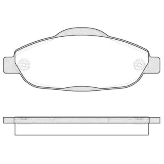 Колодки тормозные диск. перед. (Remsa) Peugeot 3008 1.6 09-,Peugeot 3008 2.0 09- WOKING P12233.00