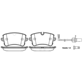 Гальмівні колодки зад. Audi A6 10- (TRW) WOKING P12433.10